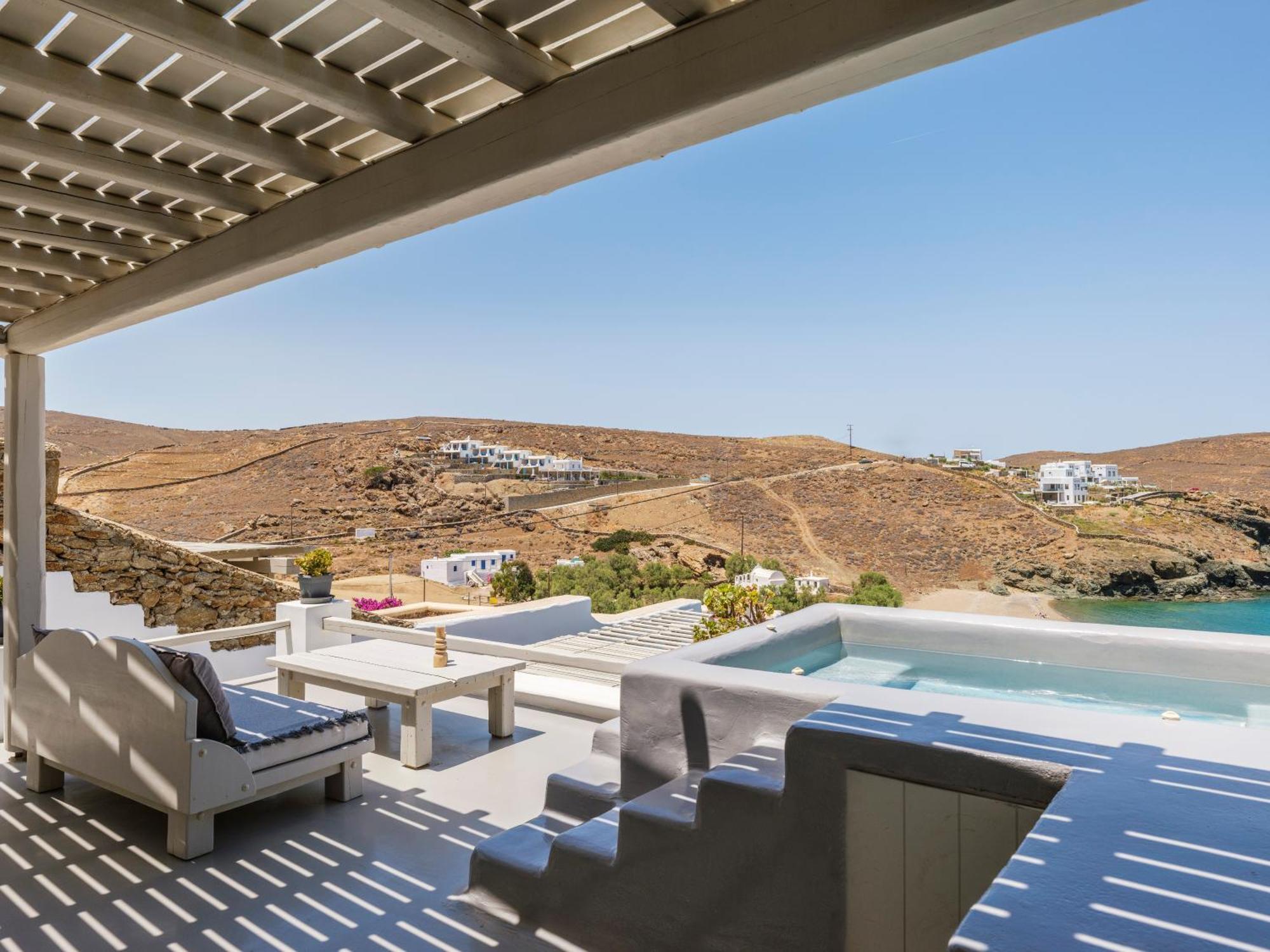 Mykonos Residence Villas & Suites Merchia Beach Exterior photo